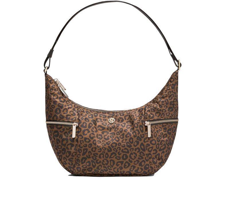 lululemon Unisex Slouchy Sling Bag 6L Metal Hardware Leopardo Shift Desert Khaki Multi