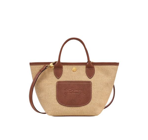 Longchamp Women's Le Pliage Collection XS Basket Bag Brown - Canvas