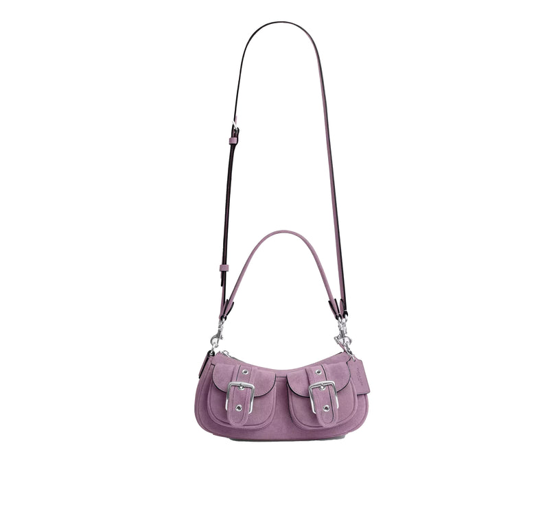 Coach Women's Ashton Bag Suede/Silver/Light Violet
