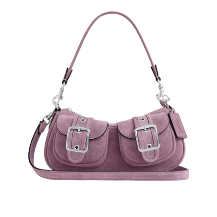 Coach Women's Ashton Bag Suede/Silver/Light Violet