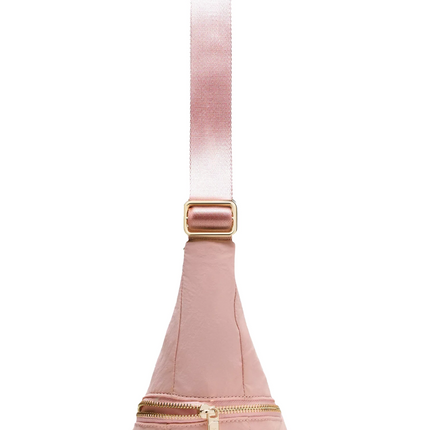 lululemon Unisex Slouchy Sling Bag 6L Metal Hardware Pink Haze/Gold