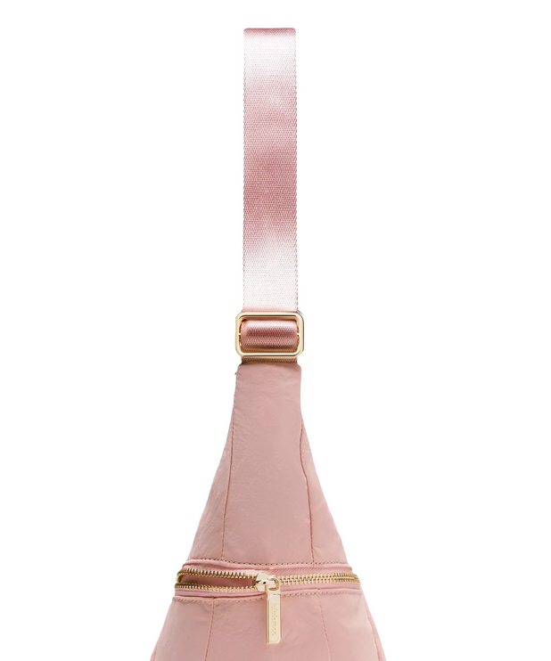 lululemon Unisex Slouchy Sling Bag 6L Metal Hardware Pink Haze/Gold