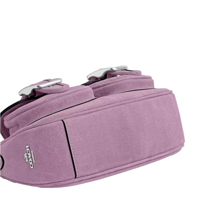 Coach Women's Ashton Bag Suede/Silver/Light Violet