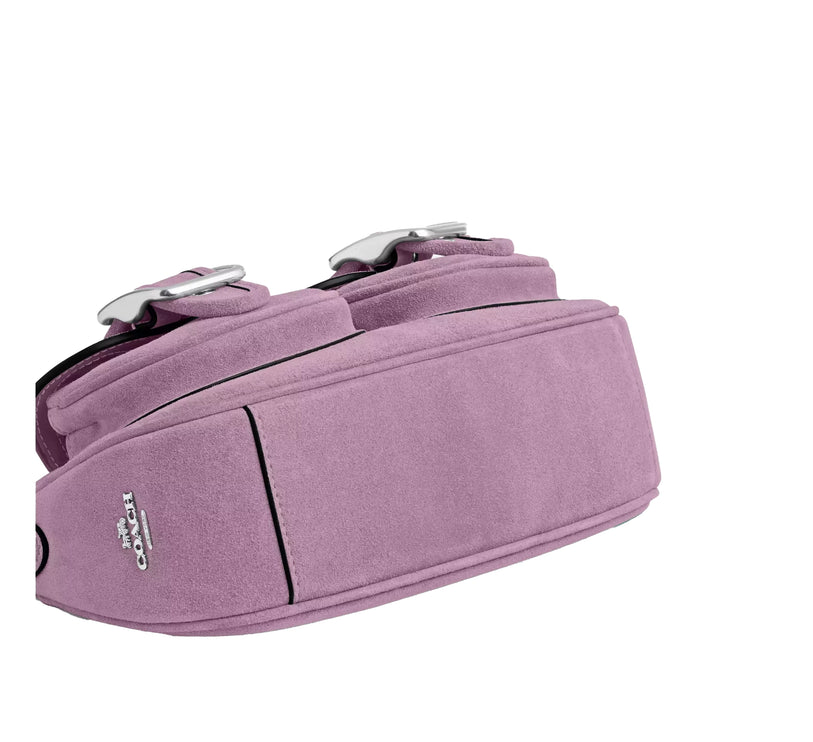 Coach Women's Ashton Bag Suede/Silver/Light Violet