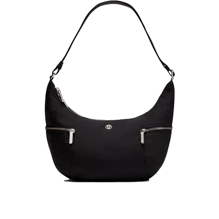 lululemon Unisex Slouchy Sling Bag 6L Metal Hardware Black