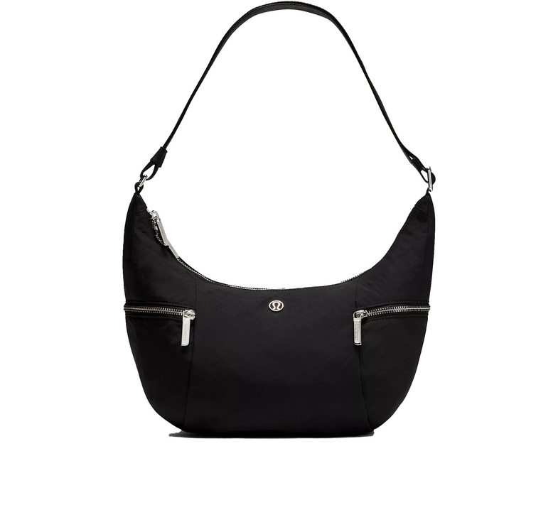 lululemon Unisex Slouchy Sling Bag 6L Metal Hardware Black