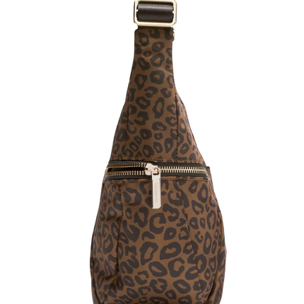 lululemon Unisex Slouchy Sling Bag 6L Metal Hardware Leopardo Shift Desert Khaki Multi