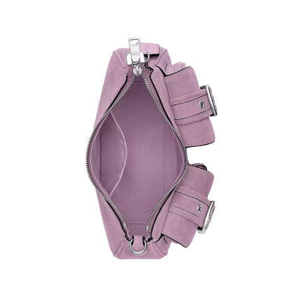 Coach Women's Ashton Bag Suede/Silver/Light Violet