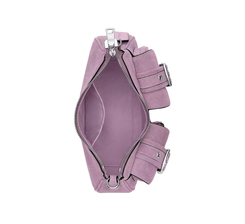 Coach Women's Ashton Bag Suede/Silver/Light Violet