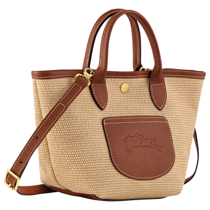 Longchamp Women's Le Pliage Collection XS Basket Bag Brown - Canvas