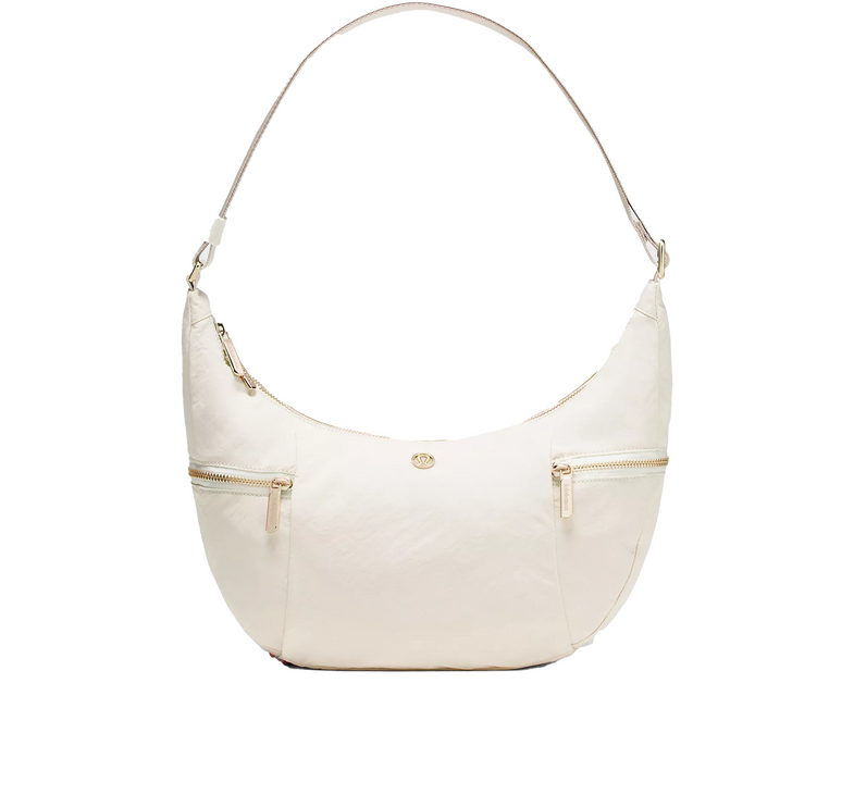 lululemon Unisex Slouchy Sling Bag 6L Metal Hardware Light Ivory/Gold