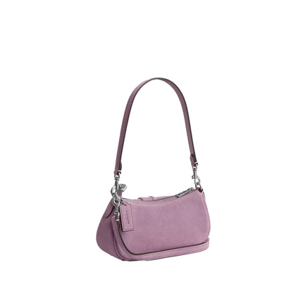 Coach Women's Ashton Mini Shoulder Bag Suede/Silver/Light Violet