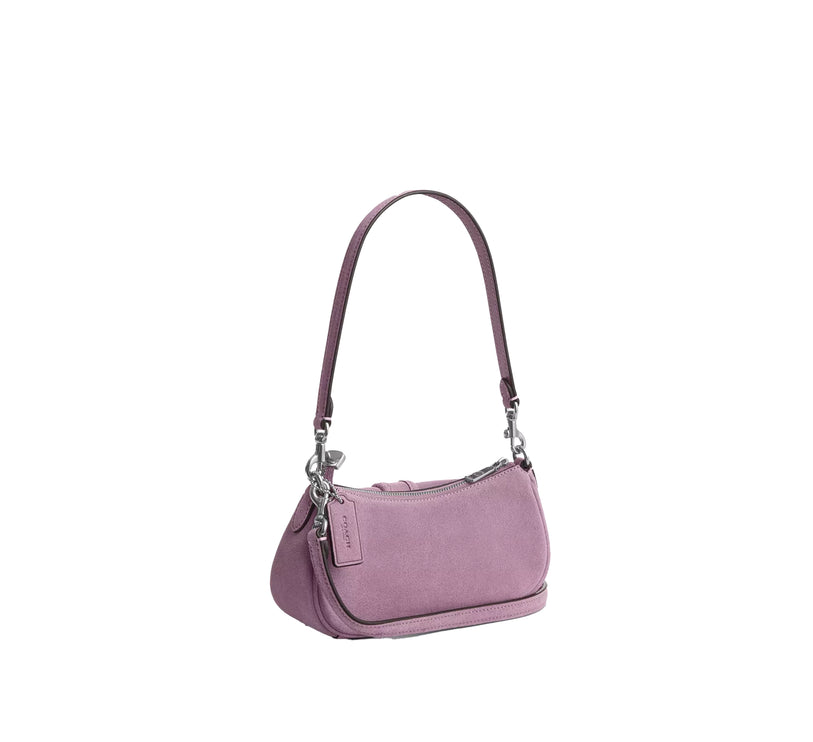 Coach Women's Ashton Mini Shoulder Bag Suede/Silver/Light Violet
