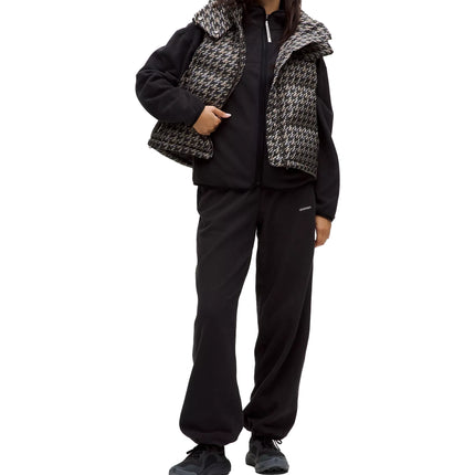 lululemon Women's Wunder Puff 600-Down-Fill Cropped Vest Graphic Horizon Houndstooth Brown Multi