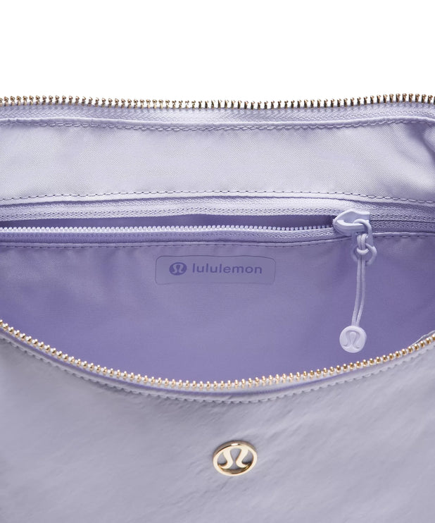 lululemon Unisex Slouchy Sling Bag 6L Metal Hardware Serene Blue
