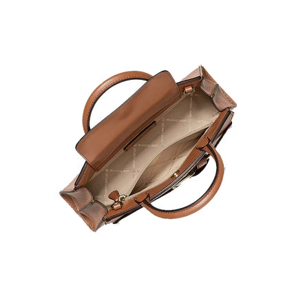 Michael Kors Women's Greta Small Leather Convertible Crossbody Bag Luggage