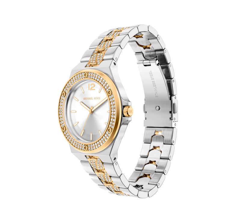 Michael Kors Women's Lennox Pavé Two-Tone Watch Two Tone MKO1248