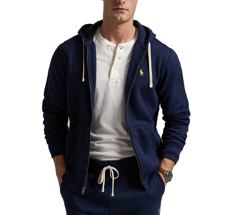 Polo Ralph Lauren Men's Fleece Full-Zip Hoodie Cruise Navy