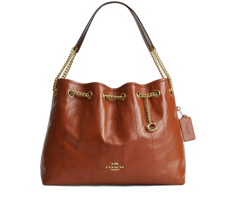 Coach Women's Evelyn Shoulder Bag Gold/Cinnamon