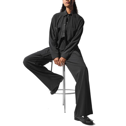 alo Women's Dreamscape Button Down Long Sleeve Black