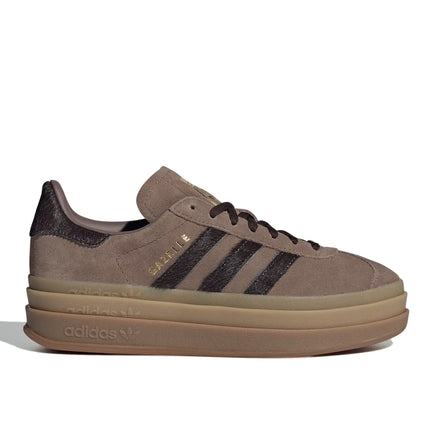 Adidas Women's Gazelle Bold Earth Strata/Aurora Coffee/Gold Metallic IH4202