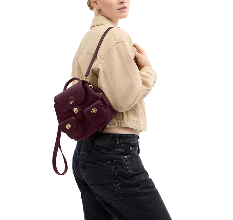 Coach Women's Hadley Backpack Dark Wine