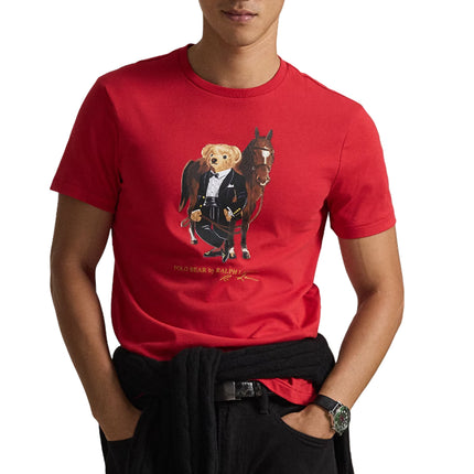 Polo Ralph Lauren Men's Polo Bear Cotton T-Shirt RL 2000 Red