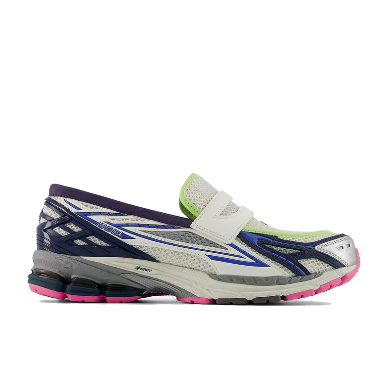 New Balance 1906L Silver Metallic with NB Navy and Pink Heat U190667K