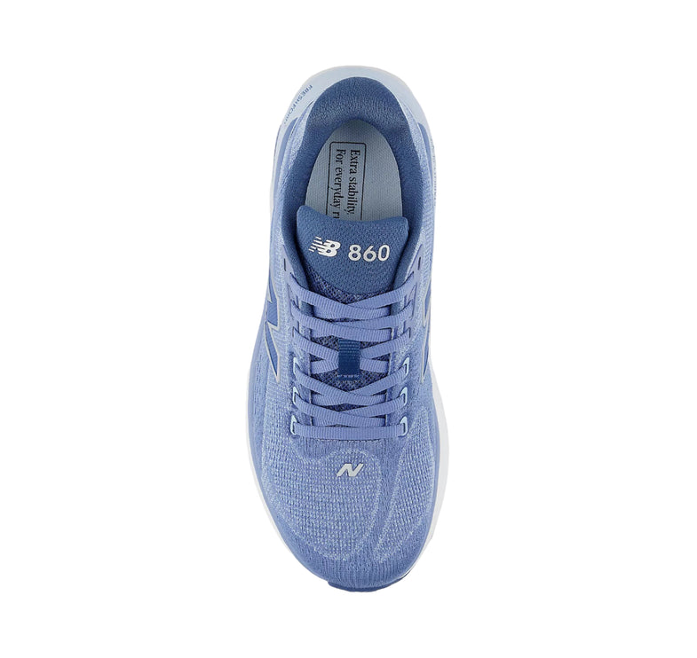 New Balance Women's Fresh Foam X 860v15 Fairweather Blue with Silver Metallic W86038B