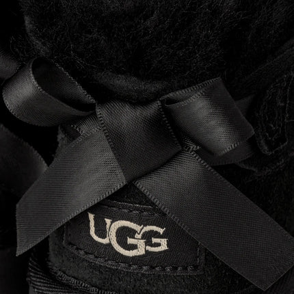 UGG Big Kids' Ultra Mini Bailey Bow Black