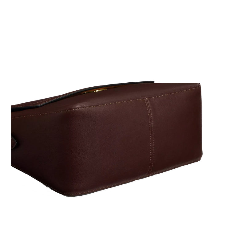 Coach Women's Etta Flap Bag Gold/Maple
