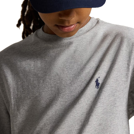 Polo Ralph Lauren Boy's Cotton Jersey Long-Sleeve Tee Andover Heather