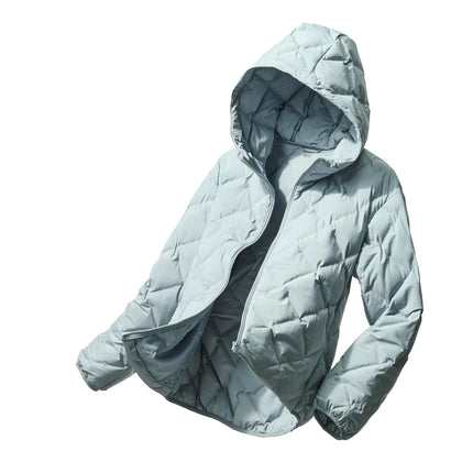Uniqlo Women's PUFFTECH Parka 60 Light Blue