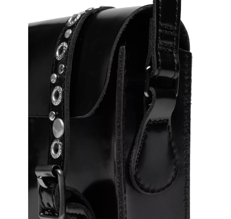 Dr. Martens 7 Inch Studded Lather Satchel Black