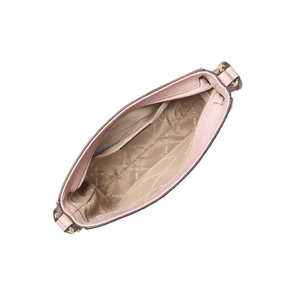 Michael Kors Women's Jet Set Small Signature Logo Crossbody Bag Powder Blush