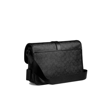 Coach Unisex League Messenger Bag In Signature Canvas Charcoal