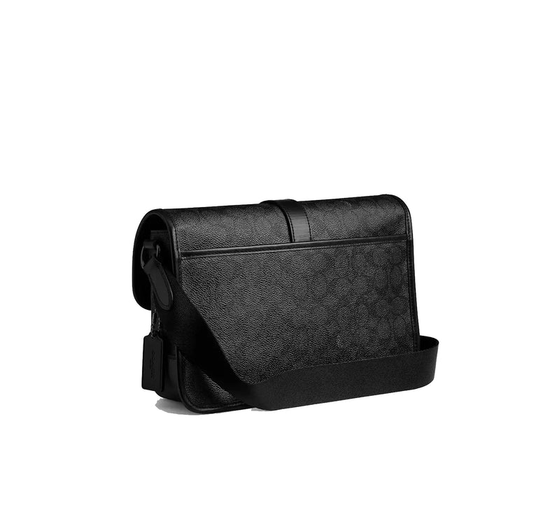 Coach Unisex League Messenger Bag In Signature Canvas Charcoal