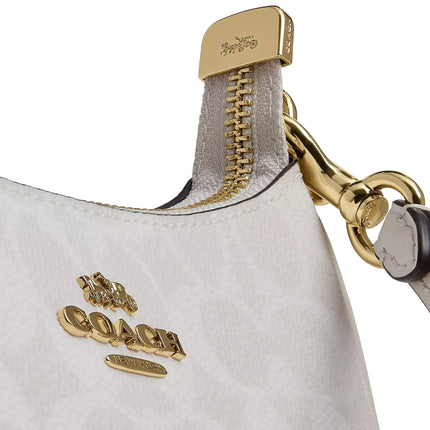Coach Women's Teri Mini Crossbody Bag In Signature Canvas Gold/White/Chalk