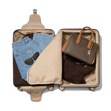 Michael Kors Logo Suitcase Brown/Acorn