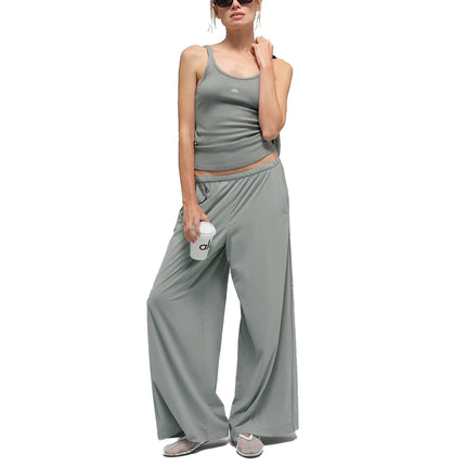 alo Women's Breezy Wide Leg Pant (Regular) Lunar Grey