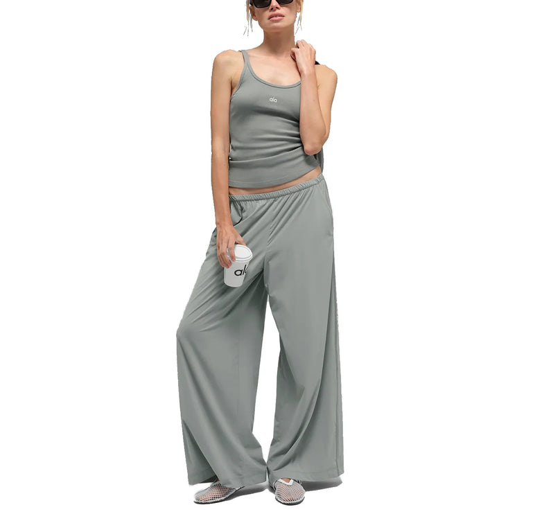 alo Women's Breezy Wide Leg Pant (Regular) Lunar Grey