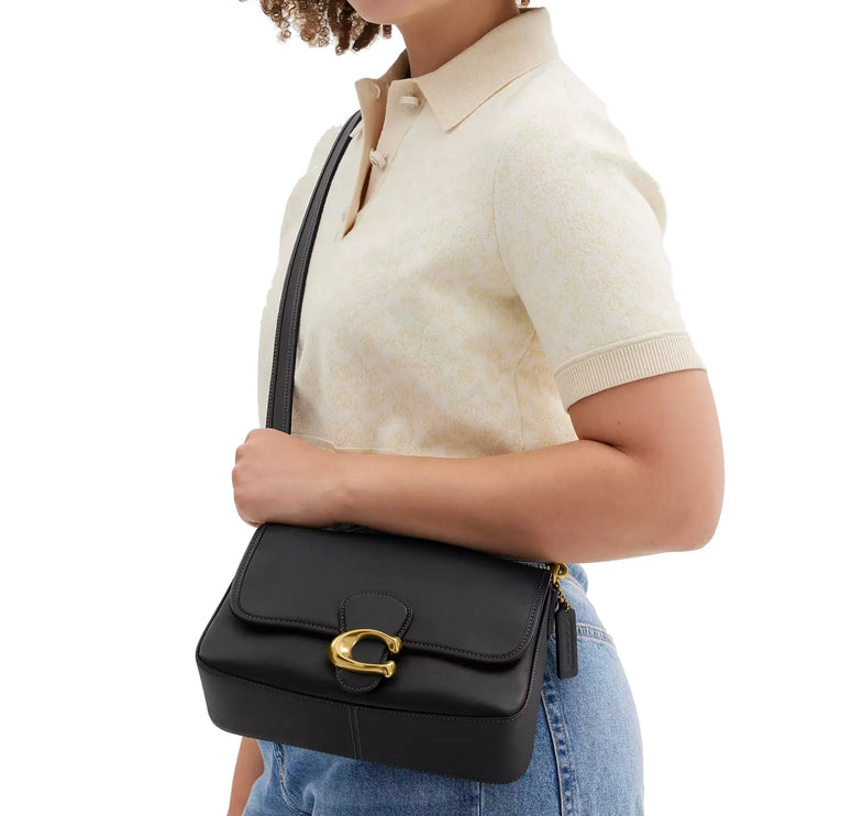 Coach Women's Soft Tabby Shoulder Bag Brass/Black