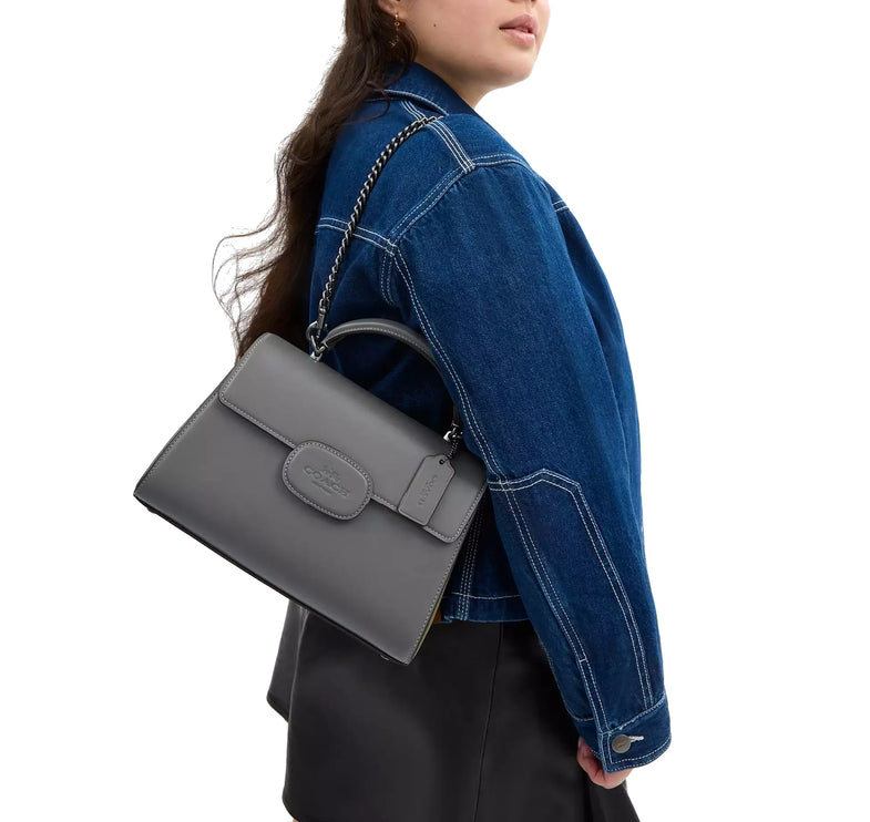 Coach Women's Chain Shoulder Strap Gunmetal