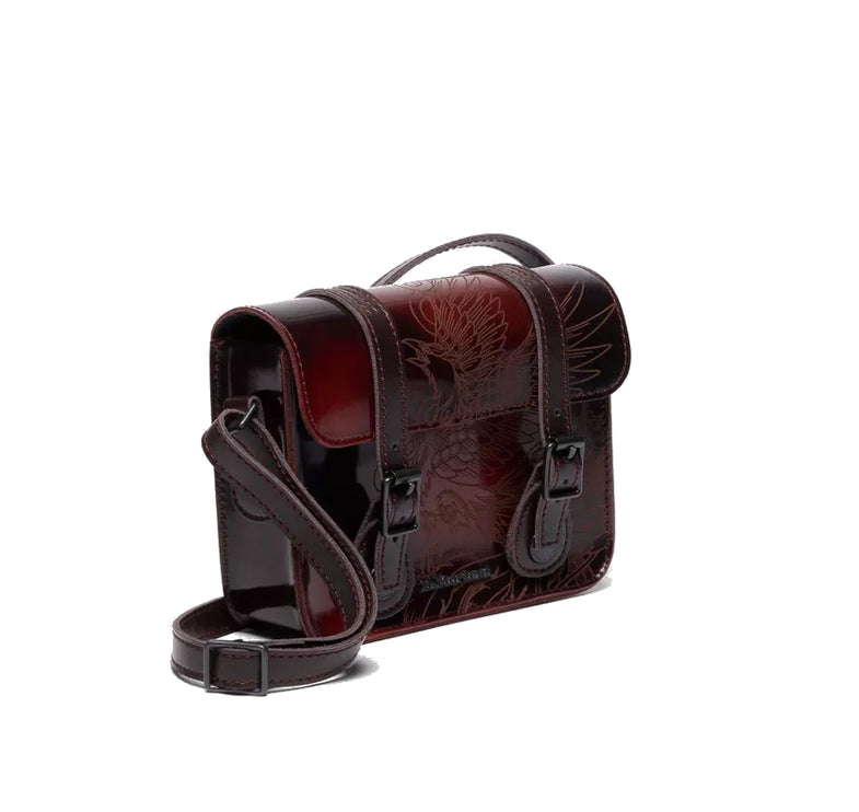 Dr. Martens 7 Inch Phoenix Arcadia Leather Satchel Cherry Red