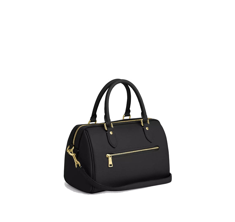 Coach Women's Rowan Satchel Bag Gold/Black