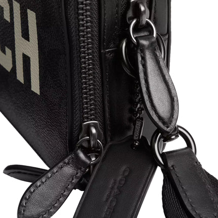 Coach Unisex Charter Crossbody Bag 19 In Signature Canvas With Coach Graphic Charcoal Multi