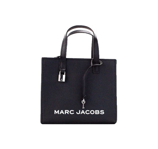 Marc Jacobs Women's Mini Grind Branded Leather Tote Black