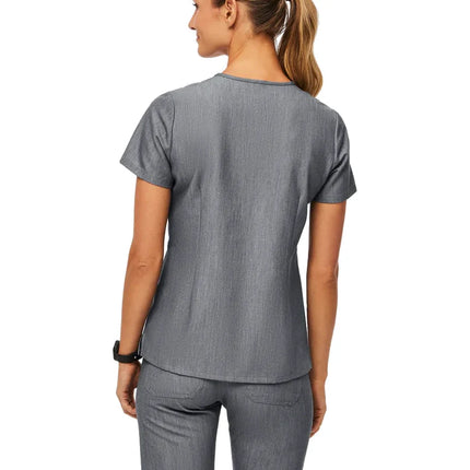 FIGS Women's Catarina One Pocket Scrub Top Graphite