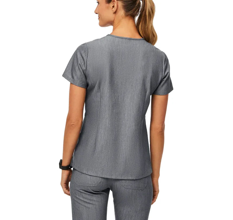 FIGS Women's Catarina One Pocket Scrub Top Graphite