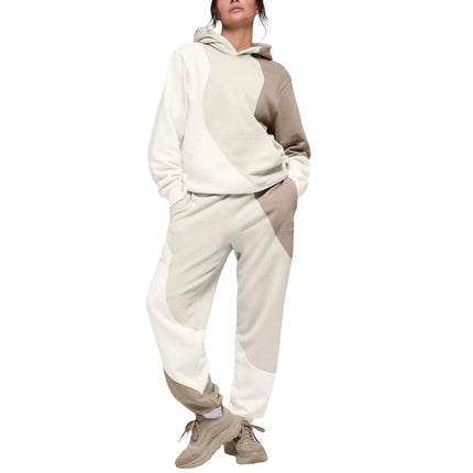 alo Women's Make Waves Hoodie Ivory/Bone/Gravel